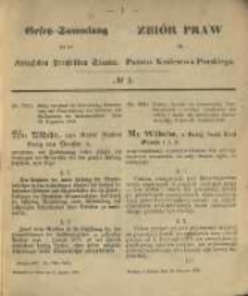 Gesetz-Sammlung für die Königlichen Preussischen Staaten. 1870.01.11 No1