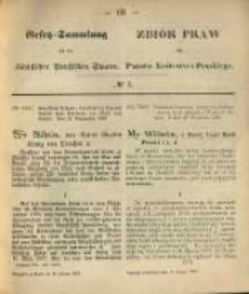 Gesetz-Sammlung f&uuml;r die K&ouml;niglichen Preussischen Staaten. 1870.02.14 No5
