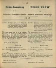 Gesetz-Sammlung f&uuml;r die K&ouml;niglichen Preussischen Staaten. 1870.04.04 No19