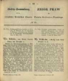 Gesetz-Sammlung f&uuml;r die K&ouml;niglichen Preussischen Staaten. 1870.04.16 No21