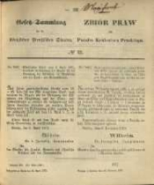 Gesetz-Sammlung f&uuml;r die K&ouml;niglichen Preussischen Staaten. 1870.04.20 No22