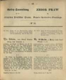 Gesetz-Sammlung f&uuml;r die K&ouml;niglichen Preussischen Staaten. 1870.05.17 No24
