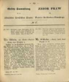 Gesetz-Sammlung f&uuml;r die K&ouml;niglichen Preussischen Staaten. 1870.06.09 No27