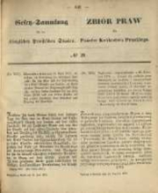 Gesetz-Sammlung f&uuml;r die K&ouml;niglichen Preussischen Staaten. 1870.06.18 No29
