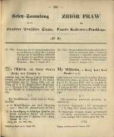 Gesetz-Sammlung für die Königlichen Preussischen Staaten. 1870.08.31 No40