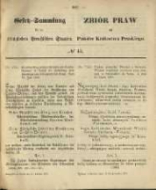 Gesetz-Sammlung f&uuml;r die K&ouml;niglichen Preussischen Staaten. 1870.10.11 No43