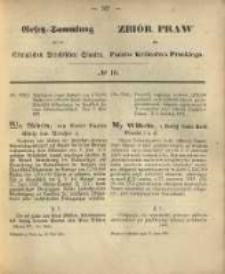 Gesetz-Sammlung f&uuml;r die K&ouml;niglichen Preussischen Staaten. 1871.05.10 No10