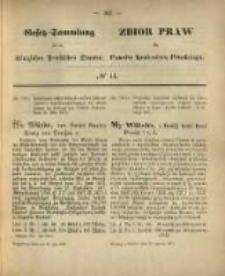 Gesetz-Sammlung f&uuml;r die K&ouml;niglichen Preussischen Staaten. 1871.06.10 No14