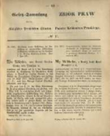 Gesetz-Sammlung f&uuml;r die K&ouml;niglichen Preussischen Staaten. 1871.06.30 No17