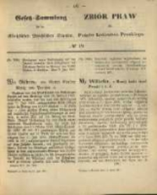Gesetz-Sammlung f&uuml;r die K&ouml;niglichen Preussischen Staaten. 1871.07.11 No19