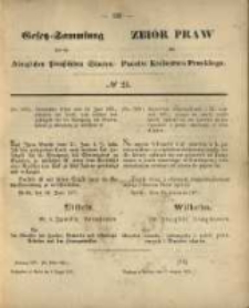 Gesetz-Sammlung f&uuml;r die K&ouml;niglichen Preussischen Staaten. 1871.08.02 No21