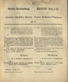 Gesetz-Sammlung f&uuml;r die K&ouml;niglichen Preussischen Staaten. 1871.11.21 No37