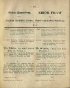 Gesetz-Sammlung f&uuml;r die K&ouml;niglichen Preussischen Staaten. 1875.02.27 No6