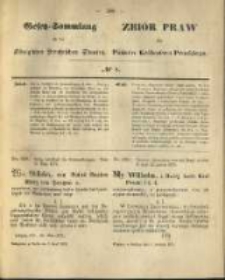 Gesetz-Sammlung f&uuml;r die K&ouml;niglichen Preussischen Staaten. 1875.04.07 No8