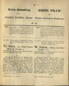 Gesetz-Sammlung f&uuml;r die K&ouml;niglichen Preussischen Staaten. 1875.06.23 No18