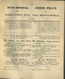 Gesetz-Sammlung f&uuml;r die K&ouml;niglichen Preussischen Staaten. 1875.06.30 No21