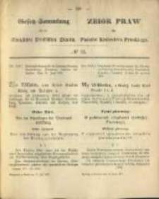 Gesetz-Sammlung f&uuml;r die K&ouml;niglichen Preussischen Staaten. 1875.07.13 No25