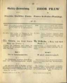 Gesetz-Sammlung f&uuml;r die K&ouml;niglichen Preussischen Staaten. 1875.07.16 No27