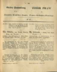 Gesetz-Sammlung f&uuml;r die K&ouml;niglichen Preussischen Staaten. 1875.08.07 No37