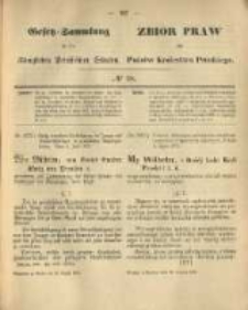 Gesetz-Sammlung f&uuml;r die K&ouml;niglichen Preussischen Staaten. 1875.08.12 No38