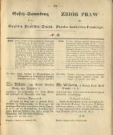 Gesetz-Sammlung f&uuml;r die K&ouml;niglichen Preussischen Staaten. 1875.11.04 No43