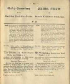 Gesetz-Sammlung für die Königlichen Preussischen Staaten. 1875.11.04 No43