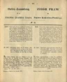 Gesetz-Sammlung f&uuml;r die K&ouml;niglichen Preussischen Staaten. 1875.11.24 No44