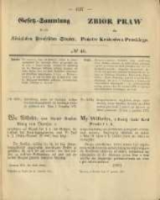 Gesetz-Sammlung f&uuml;r die K&ouml;niglichen Preussischen Staaten. 1875.12.17 No46