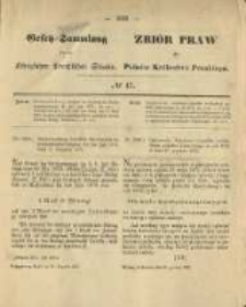 Gesetz-Sammlung für die Königlichen Preussischen Staaten. 1875.12.31 No47