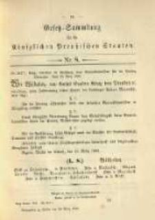Gesetz-Sammlung f&uuml;r die K&ouml;niglichen Preussischen Staaten. 1896.03.30 No8