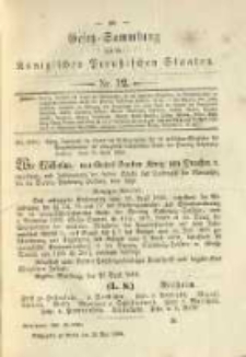 Gesetz-Sammlung f&uuml;r die K&ouml;niglichen Preussischen Staaten. 1896.05.29 No12