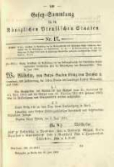 Gesetz-Sammlung für die Königlichen Preussischen Staaten. 1896.06.30 No17