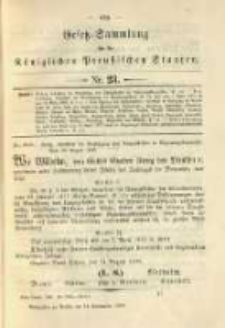 Gesetz-Sammlung f&uuml;r die K&ouml;niglichen Preussischen Staaten. 1896.09.14 No23