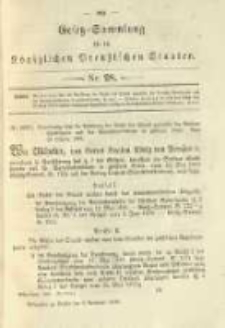 Gesetz-Sammlung f&uuml;r die K&ouml;niglichen Preussischen Staaten. 1896.11.04 No28