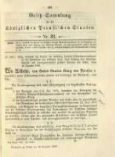 Gesetz-Sammlung für die Königlichen Preussischen Staaten. 1896.12.16 No31