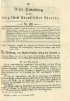 Gesetz-Sammlung f&uuml;r die K&ouml;niglichen Preussischen Staaten. 1896.12.18 No32