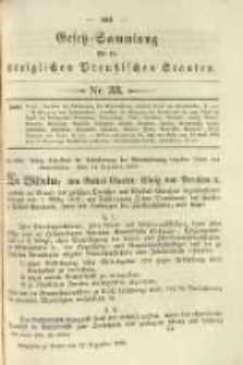 Gesetz-Sammlung f&uuml;r die K&ouml;niglichen Preussischen Staaten. 1896.12.29 No33