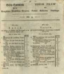 Gesetz-Sammlung f&uuml;r die K&ouml;niglichen Preussischen Staaten. 1825 No3