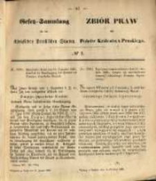 Gesetz-Sammlung f&uuml;r die K&ouml;niglichen Preussischen Staaten. 1869.01.12 No2