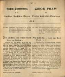 Gesetz-Sammlung f&uuml;r die K&ouml;niglichen Preussischen Staaten. 1869.01.20 No6