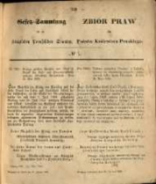 Gesetz-Sammlung f&uuml;r die K&ouml;niglichen Preussischen Staaten. 1869.01.25 No7