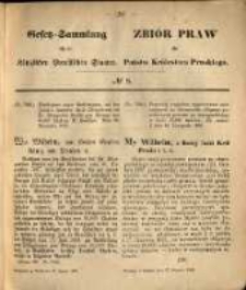 Gesetz-Sammlung f&uuml;r die K&ouml;niglichen Preussischen Staaten. 1869.01.27 No8