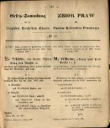 Gesetz-Sammlung f&uuml;r die K&ouml;niglichen Preussischen Staaten. 1869.02.05 No11