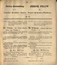Gesetz-Sammlung f&uuml;r die K&ouml;niglichen Preussischen Staaten. 1869.02.10 No12