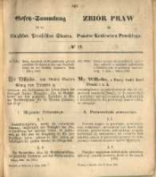 Gesetz-Sammlung für die Königlichen Preussischen Staaten. 1869.03.02 No19