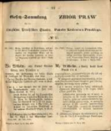 Gesetz-Sammlung f&uuml;r die K&ouml;niglichen Preussischen Staaten. 1869.03.10 No21