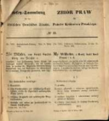 Gesetz-Sammlung f&uuml;r die K&ouml;niglichen Preussischen Staaten. 1869.03.19 No23