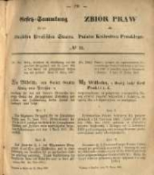Gesetz-Sammlung f&uuml;r die K&ouml;niglichen Preussischen Staaten. 1869.03.22 No24
