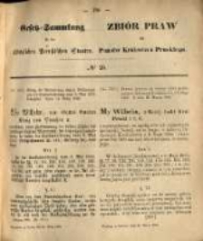 Gesetz-Sammlung f&uuml;r die K&ouml;niglichen Preussischen Staaten. 1869.03.24 No25