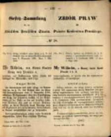 Gesetz-Sammlung für die Königlichen Preussischen Staaten. 1869.05.21 No38